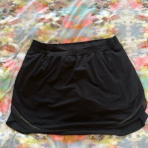 Lululemon hotty hot tall high rise Black Athletic Skirt short 14